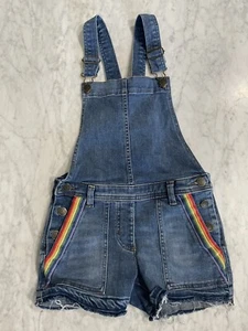 J.Crew Crewcuts Rainbow Shortalls- Size 8 - Picture 1 of 3