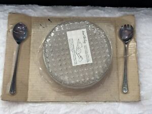 Vintage Marshall Fields Salad Bowl And Serving Utensils New Old Stock 