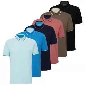 s.Oliver Herren Poloshirt Piqué Baumwoll-Stretch Druckknöpfe Kragen Streifen - Bild 1 von 40