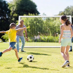 8FT Portable Soccer Goal w/Net PVC Football Training Equipment for Kids & Adults - Picture 1 of 20