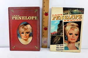Lot LADY PENELOPE HC ANNUAL 1967 & 68 Gerry Anderson Vtg Childs TV Puppet Show - Picture 1 of 18