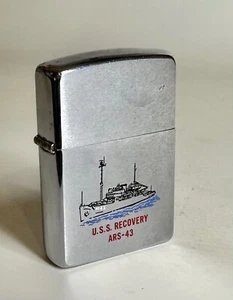 Vintage Zippo Lighter USS Recovery ARS-43 RARE Navy - Picture 1 of 5