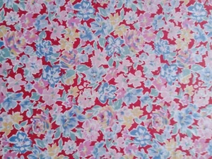Vintage remnant - flowers - Liberty of London Tana Lawn cotton  Approx 51 x 21cm - Picture 1 of 3