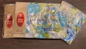Vintage Cannon Royal Family FULL Sheet Set No-Iron Percale - Picture 1 of 2