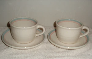 Set of 2 Pfaltzgraff Sunrise Cups & Saucers - Picture 1 of 6
