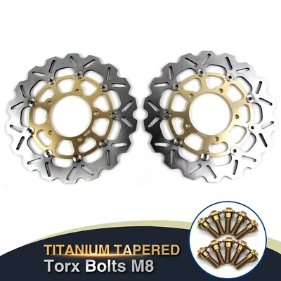 Rotores de disco de freno delanteros + tornillos para Suzuki Boulevard M109R Intruder 06-12 Foto 1 de 4