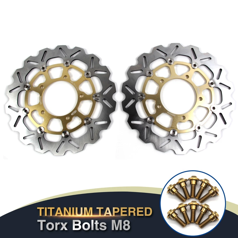 Rotores de disco de freno delanteros + tornillos para Suzuki Boulevard M109R Intruder 06-12 Foto 1 de 4