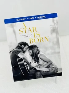 A Star Is Born (Blu Ray, DVD, 2018, w/ Slipcover) Bradley Cooper, Lady Gaga - Picture 1 of 3