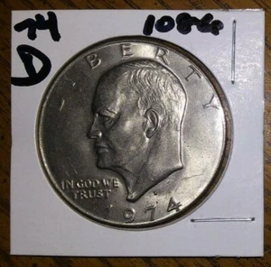 1974 - D Mint - Eisenhower "Ike" $1 Coin - USD - Lot# 1086 - Picture 1 of 2