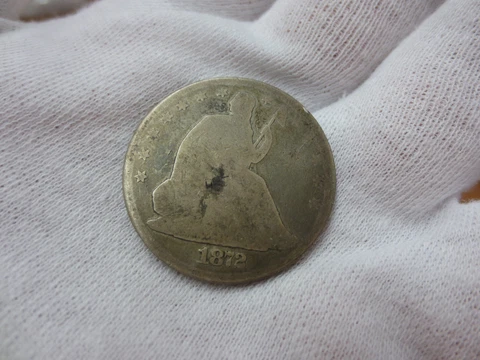 1872 Seated Half Dollar CIRC Cover