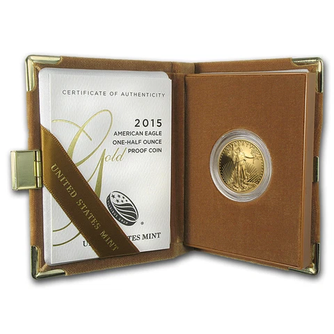 2015-W 1/2 oz Proof Gold American Eagle (w/Box & COA) - SKU #88357 Cover