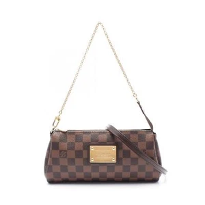 LOUIS VUITTON Eva 2way chain shoulder crossbody Hand bag N55213 Damier Ebene LV - Picture 1 of 8