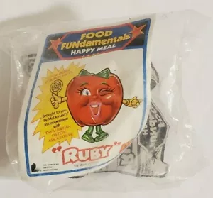 1992 DE COLECCIÓN McDonald's Happy Meal Juguete "RUBY" Fundamentos de comida Cambiables *NUEVO* - Imagen 1 de 3