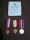 WW2 British Group RAF LAC Service Book Sudan & 1939-45 Italy Star War Medal