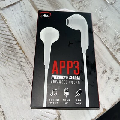 iHip Earbuds~Wired~APP3~Advanced sound W/built In Mic - Image 1 of 4