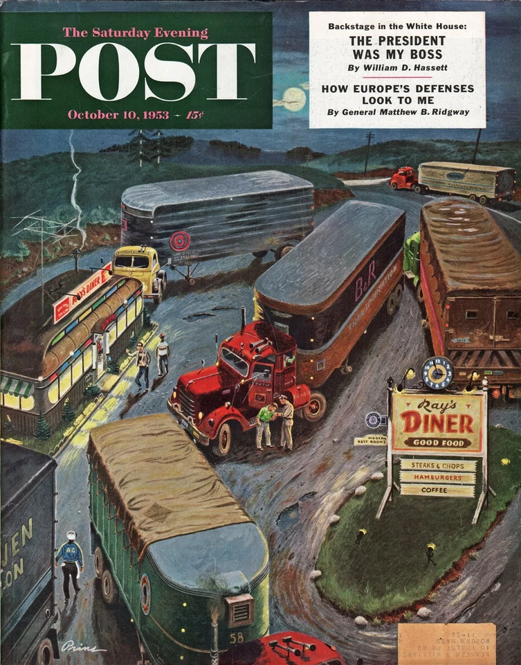 Saturday Evening Post Magazine October 10, 1953 Great Stories, Photos And Ads - Image 1 of 1