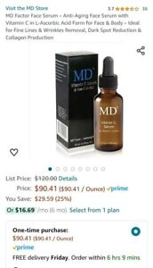 M.D. Vitamin C serum by Susan f. Lin. M. D.  $90 ON AMAZON GET It BEFORE GONE.