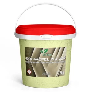 2kg Schwefel Schwefelpulver Eimer Anorganisch 99,9% Sulfur fein gemahlen 2 kg - Bild 1 von 5