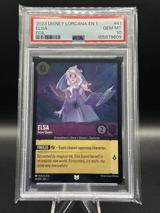 2023 Disney Lorcana The First Chapter #41 Elsa, Snow Queen Foil PSA 10 Gem Mint - Bild 1 von 2