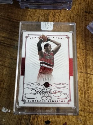 2014-15 Panini Flawless - LaMarcus Aldridge #49 Ruby /15 - Image 1 of 2