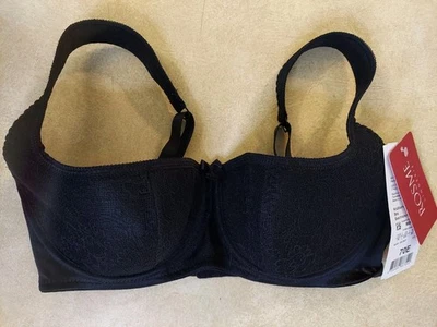 NWT Black ROSME Balconette Bra 32DD - Image 1 of 4