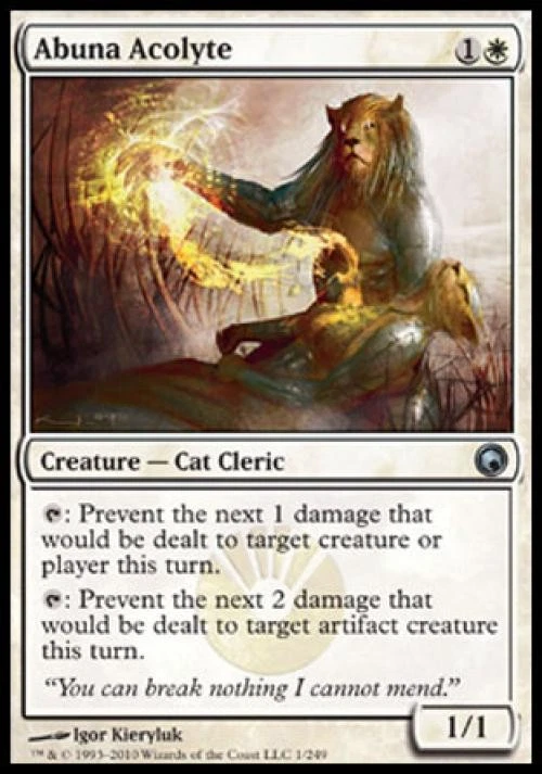 Abuna Acolyte -Foil Light Play MTG Scars of Mirrodin - Image 1 of 1