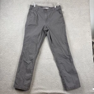 Carhartt Gray Rugged Flex Relaxed Fit Canvas Work Pants Mens Size 34x34 BN2291-M - Picture 1 of 16