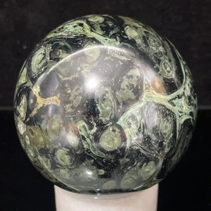 687g Natural Green KABAMBA Jasper Crystal Rock Sphere Healing Specimen F9 - Picture 1 of 9