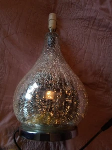 Mirrored Sparkling Lamp Base. - Picture 1 of 10