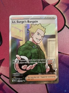 Lt. Surge's Bargain 170/132 Mega Evolution Holo Ultra Raro Arte Completo Casi Nuevo Inglés - Imagen 1 de 3