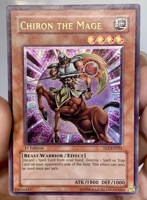 Yugioh 2005 Chiron the Mage FET-EN021 Ultimate Rare (UTR) 1st Ed LP w/Tracking - Image 1 of 4