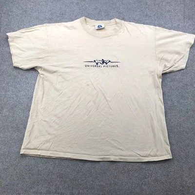 Camisa De Colección Universal Pictures Para Hombres XL Beige Tostado Gráfico Logo Estudio de Cine Foto 1 de 4