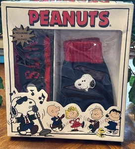 Vintage Peanuts/Snoopy Winter Stirnband & Handschuhe Neu in OVP - Bild 1 von 3