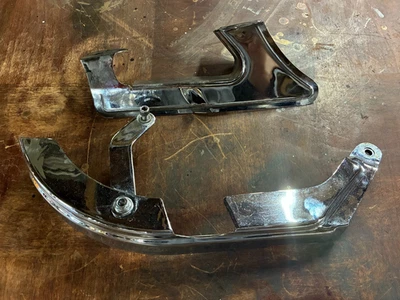 OEM Harley Upper/Lower Belt Guard- '87-'94 FXR/FXRS/FXRS-SP- Chrome - Image 1 of 4