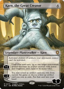 Magic The Gathering Karn, the Great Creator BLC NM M Mythic 73 Legendary Planeswalker Karn Magic - Imagen 1 de 2