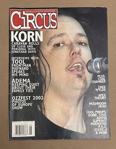 Circus Magazine August 2002 Korn Tool Adema Ozzfest Coal Chamber Mushroomhead - Picture 1 of 2