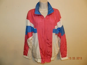 Vintage JC Penny USA Olympics 1990's Track Jacket Size Large Pink White & Blue - Bild 1 von 4