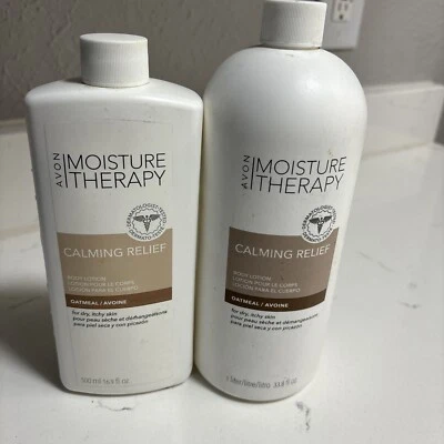 Loción corporal calmante alivio terapia hidratante Avon 1 litro y loción corporal 16,9 fl  Foto 1 de 4