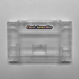 SNES Clear Plastic Case Cartridge Shell Replacement Top Quality- Super Nintendo - Picture 1 of 8