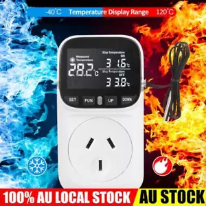 TC02 Digital Temperature Controller Thermostat Timer With Sensor 240V 10A 2400W - Picture 1 of 13