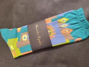 Calze patchwork M.&KYOKO verdi made in Japan - Foto 1 di 4