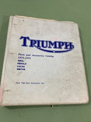 Carpeta Triumph 1973+1974. Catálogo de piezas y accesorios Foto 1 de 4