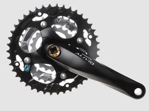 Shimano Alivio Fc-M410 Crankset 6/7/8 Speed 42/32/22 T Mtb ChainSet Crank Black - Picture 1 of 1