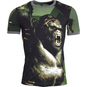 DOLCE & GABBANA T-shirt Green Gorilla Cotton Short Sleeves IT46 / US36 / S - Picture 1 of 5