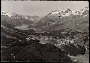 Postal foto Suiza, 1947. St. Moritz, Suiza a Friburgo de Brisa - Imagen 1 de 2