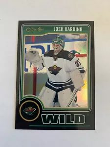 2014-15 O-Pee-Chee Black Rainbow #302 Josh Harding 084/100 - Minnesota Wild - Picture 1 of 2