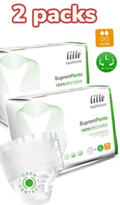 Pantalones Lille Healthcare Suprem Estuche Extra Ahorrador 2 Paquetes de 14 Incontinencia Grande - Imagen 1 de 2