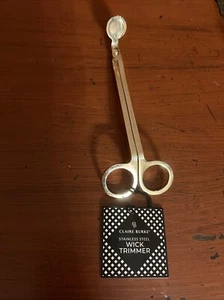 Candle Wick Trimmer Polished Stainless Steel Gold Wick Clipper Cutter Scissors - Picture 1 of 4