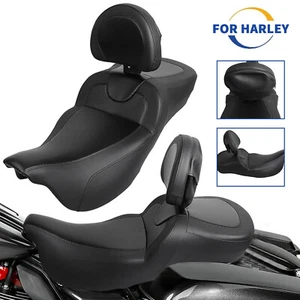 Two-Up Extended Reach Road Sofa Seat w/Backrest For Harley Electra Road Glide - Bild 1 von 21