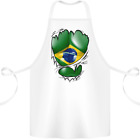 Fitness Brasilianisches Flagge Gerippt Muskeln Brasilien Baumwolle Schrze 100%